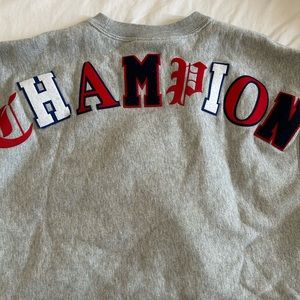 RARE champion cropped sweater